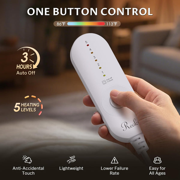 CozyWarm Silky Heated Throw Blanket